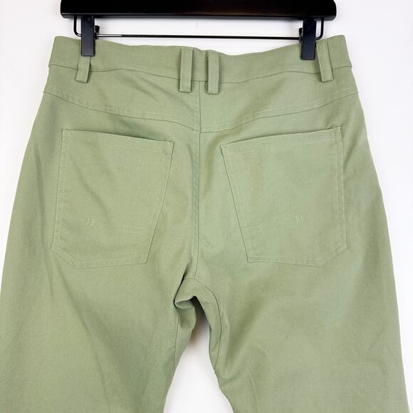 Myles Mens Tour Pant Modern Slim Fit 32” Green Stretch - Size S - Picture 5 of 9